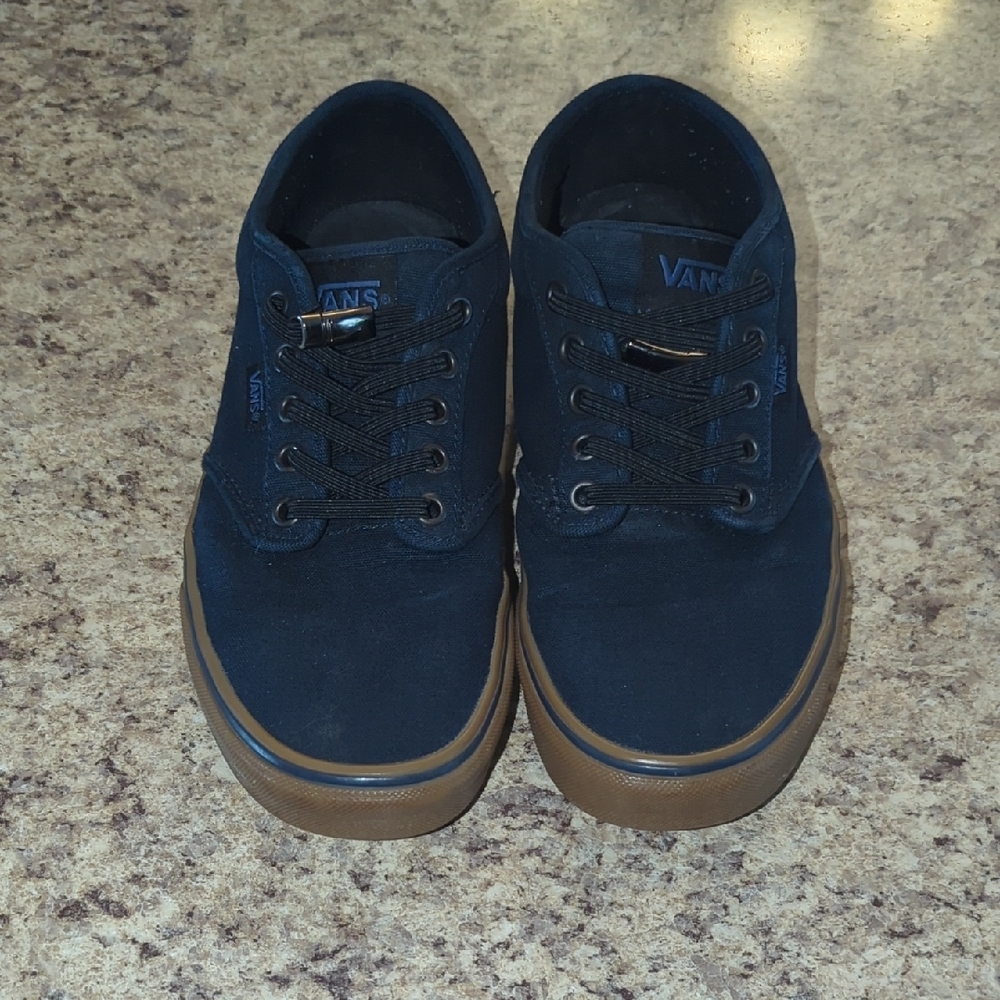 Vans Black and Brown Sneakers Classic Skate Style